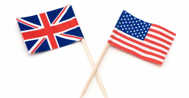 Two Flags of USA and UK
