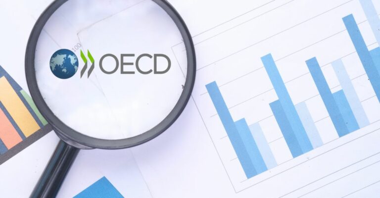 OECD Logo with Financial Elements
